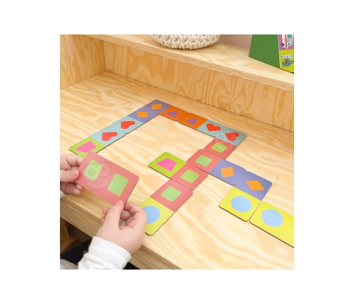 WOOPIE Gra Edukacyjna Transport Zwierzęta Puzzle Domino Montessori