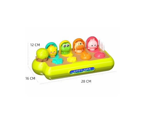 WOOPIE BABY Zabawka Edukacyjna Wyskakujące Zwierzątka Szczęśliwa Farma POP-UP