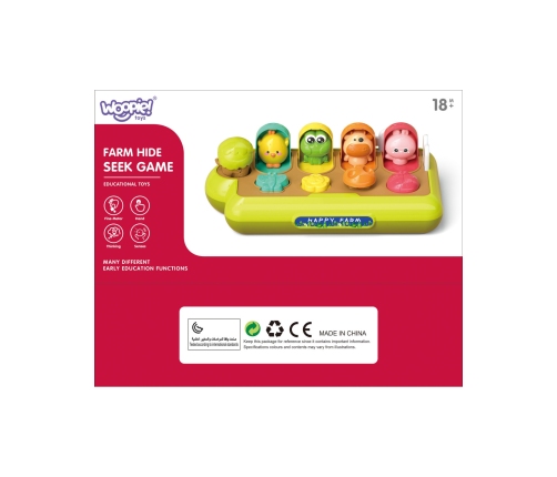 WOOPIE BABY Zabawka Edukacyjna Wyskakujące Zwierzątka Szczęśliwa Farma POP-UP