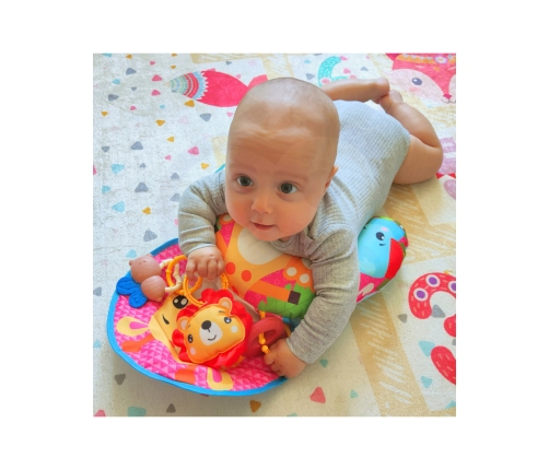 WOOPIE BABY Poduszka Rogal Interaktywna Mata Edukacyjna Grzechotka Gryzak