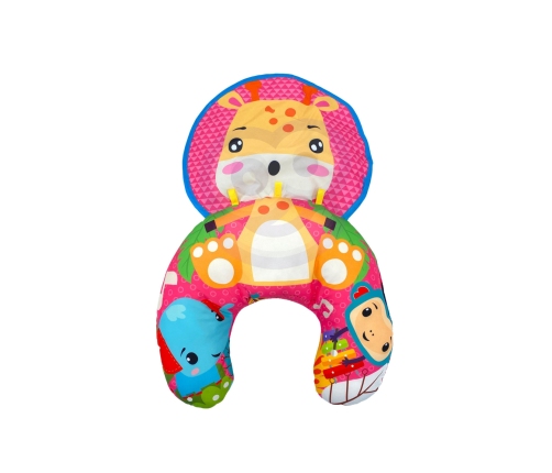 WOOPIE BABY Poduszka Rogal Interaktywna Mata Edukacyjna Grzechotka Gryzak