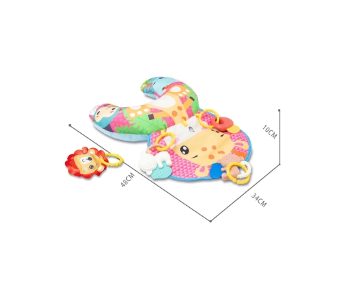 WOOPIE BABY Poduszka Rogal Interaktywna Mata Edukacyjna Grzechotka Gryzak