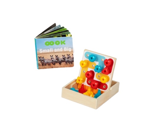 TOOKY TOY Box Pudełko XXL Montessori Edukacyjne 7w1 Sensoryczne 19-21 Mies.