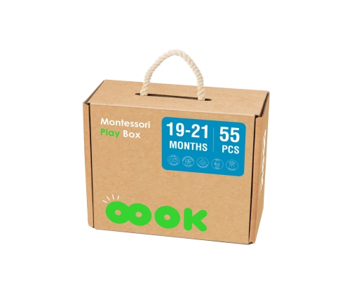 TOOKY TOY Box Pudełko XXL Montessori Edukacyjne 7w1 Sensoryczne 19-21 Mies.