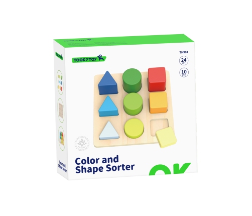 TOOKY TOY Edukacyjna Układanka Figury Geometryczne