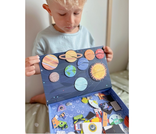 TOOKY TOY Układanka Magnetyczna Kosmos Puzzle