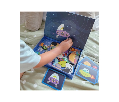 TOOKY TOY Układanka Magnetyczna Kosmos Puzzle