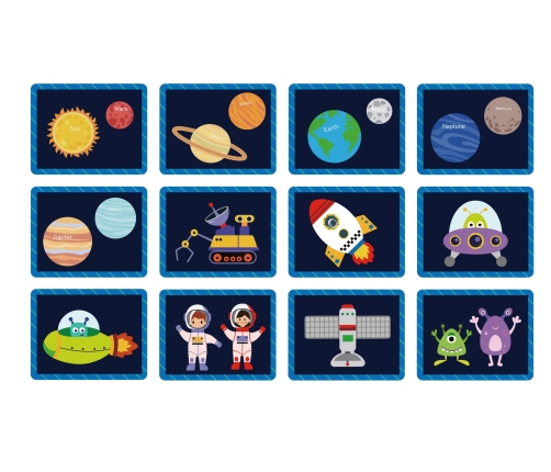 TOOKY TOY Układanka Magnetyczna Kosmos Puzzle