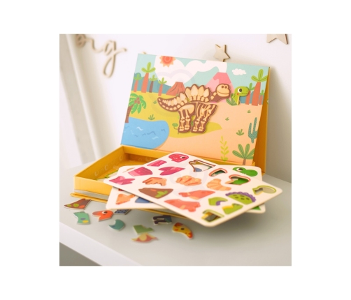 TOOKY TOY Układanka Magnetyczna Dinozaury Puzzle