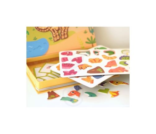 TOOKY TOY Układanka Magnetyczna Dinozaury Puzzle