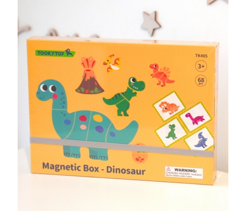 TOOKY TOY Układanka Magnetyczna Dinozaury Puzzle