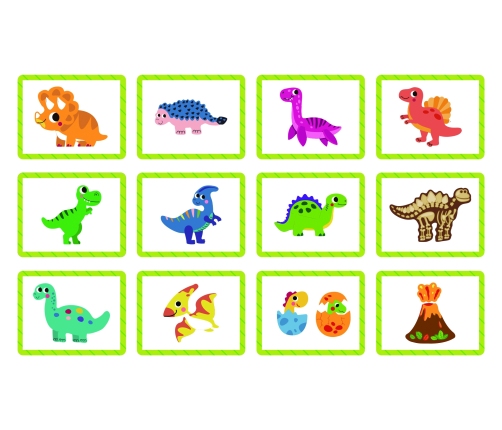 TOOKY TOY Układanka Magnetyczna Dinozaury Puzzle