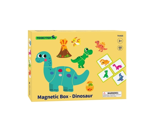 TOOKY TOY Układanka Magnetyczna Dinozaury Puzzle