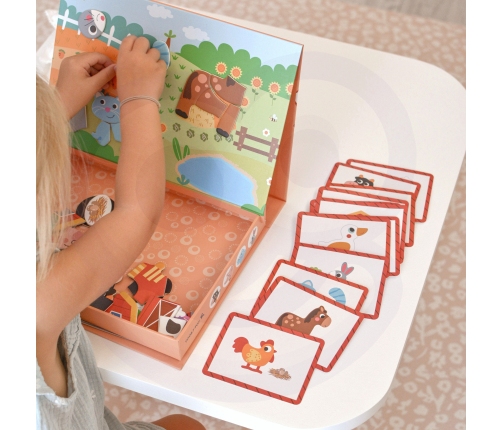 TOOKY TOY Układanka Magnetyczna Farma Puzzle