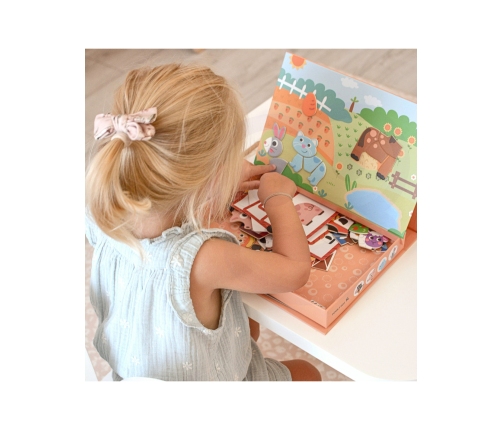 TOOKY TOY Układanka Magnetyczna Farma Puzzle