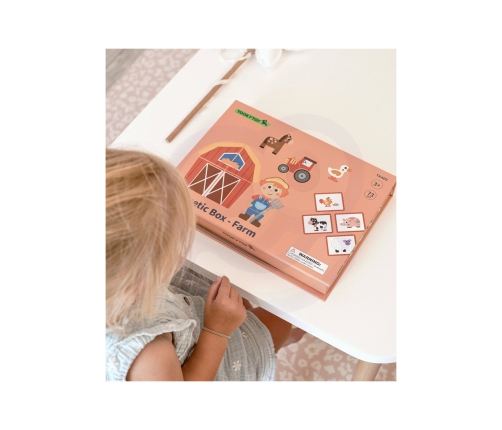TOOKY TOY Układanka Magnetyczna Farma Puzzle