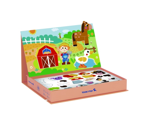TOOKY TOY Układanka Magnetyczna Farma Puzzle