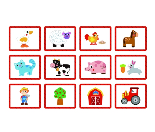 TOOKY TOY Układanka Magnetyczna Farma Puzzle