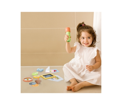 CLASSIC WORLD Eksperymenty Optyczne Zestaw Sensoryczny Trening Zmysłów 16 el.