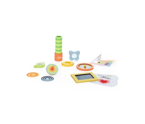 CLASSIC WORLD Eksperymenty Optyczne Zestaw Sensoryczny Trening Zmysłów 16 el.