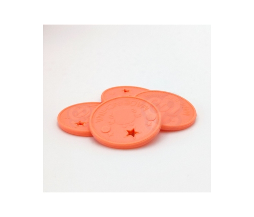 WOOPIE Elektroniczna Skarbonka Sejf Bankomat na Pin Kod Dostępu Krab Plecak Pomarańczowy