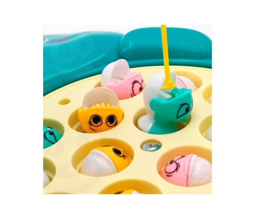 WOOPIE Zestaw Łowienie Rybek Gra Zręcznościowa Zielony Dinozaur