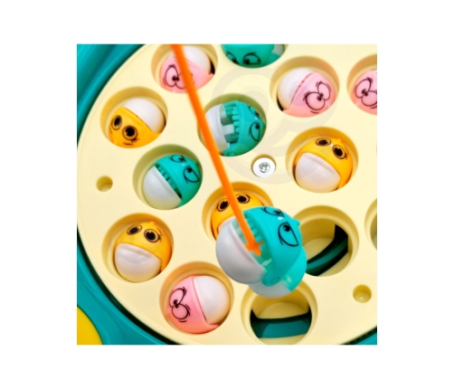 WOOPIE Zestaw Łowienie Rybek Gra Zręcznościowa Zielony Dinozaur