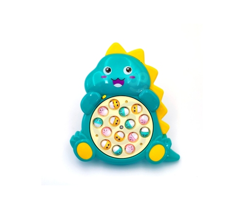 WOOPIE Zestaw Łowienie Rybek Gra Zręcznościowa Zielony Dinozaur