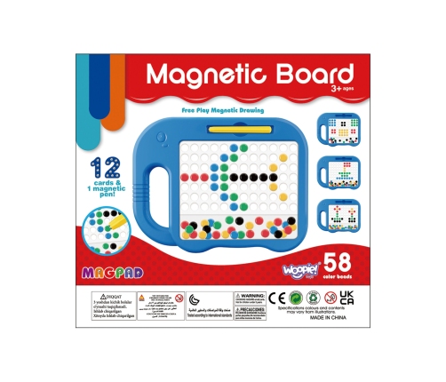 WOOPIE Tablica Magnetyczna dla Dzieci Montessori MagPad Słonik- Zestaw 3 szt.