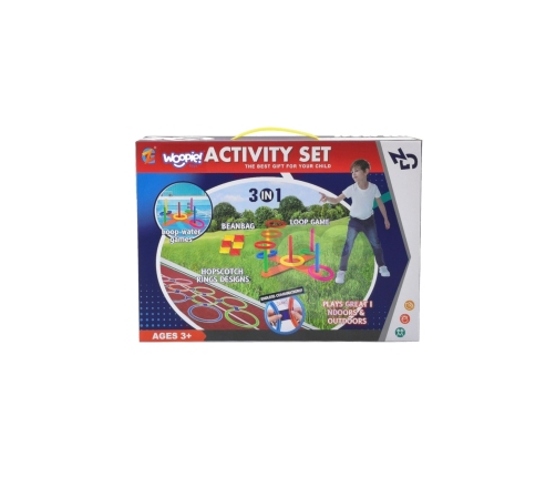 WOOPIE Zestaw 3w1 Serso Gra w Klasy Cornhole Rzut do Celu Woreczkami