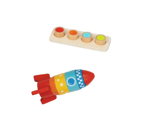 TOOKY TOY Box Pudełko XXL Montessori Edukacyjne 7w1 Sensoryczne 16-18 Mies.