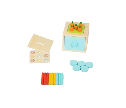 TOOKY TOY Box Pudełko XXL Montessori Edukacyjne 7w1 Sensoryczne 16-18 Mies.