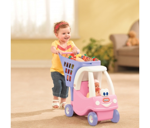 Wózek na zakupy dla dzieci Cozy Coupe Little Tikes różowy