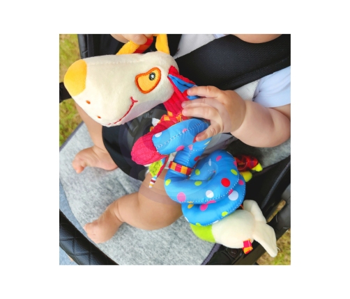 WOOPIE BABY Miękka Zawieszka Spirala do Wózka  Łóżeczka Piesek Edukacyjna