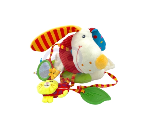 WOOPIE BABY Miękka Zawieszka Spirala do Wózka  Łóżeczka Piesek Edukacyjna