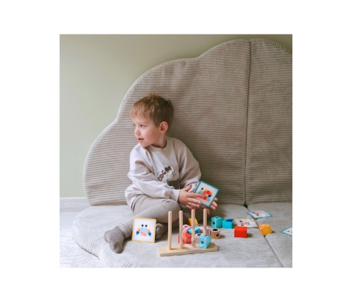 TOOKY TOY  Kreatywne Drewniane Klocki Przestrzenne 3d Krab