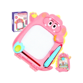 WOOPIE Znikopis Tablica Magnetyczna 2w1 Gra Zręcznościowa Pinball Flipper Różowa