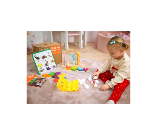 TOOKY TOY Box Pudełko XXL Montessori Edukacyjne 7w1 Sensoryczne 25-30 Mies.