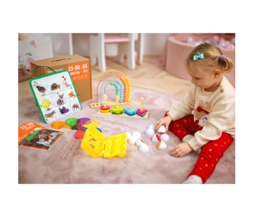 TOOKY TOY Box Pudełko XXL Montessori Edukacyjne 7w1 Sensoryczne 25-30 Mies.