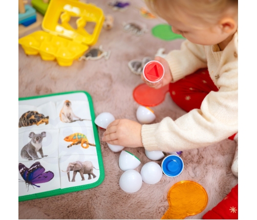 TOOKY TOY Box Pudełko XXL Montessori Edukacyjne 7w1 Sensoryczne 25-30 Mies.