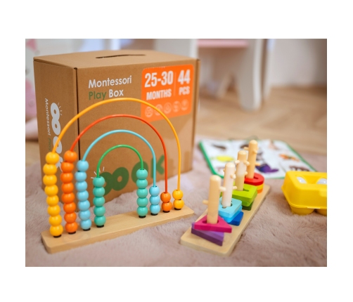 TOOKY TOY Box Pudełko XXL Montessori Edukacyjne 7w1 Sensoryczne 25-30 Mies.
