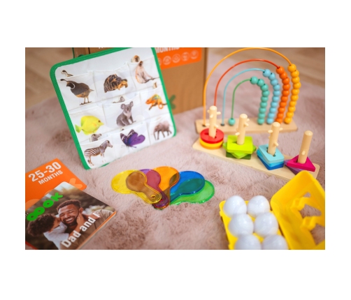 TOOKY TOY Box Pudełko XXL Montessori Edukacyjne 7w1 Sensoryczne 25-30 Mies.