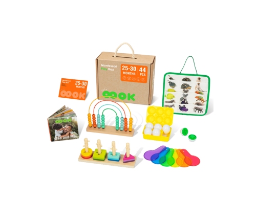 TOOKY TOY Box Pudełko XXL Montessori Edukacyjne 7w1 Sensoryczne 25-30 Mies.