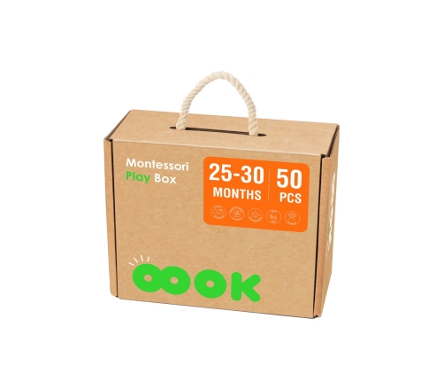 TOOKY TOY Box Pudełko XXL Montessori Edukacyjne 7w1 Sensoryczne 25-30 Mies.