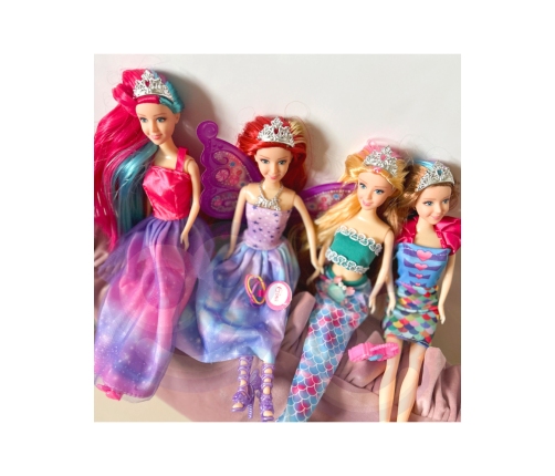 WOOPIE Leļļu Komplekts Princeses 4in1