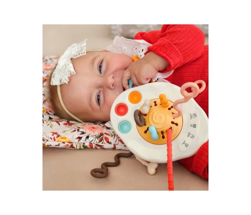 WOOPIE BABY Zabawka Sensoryczna Montessori Gryzak Grzechotka Wielofunkcyjny UFO