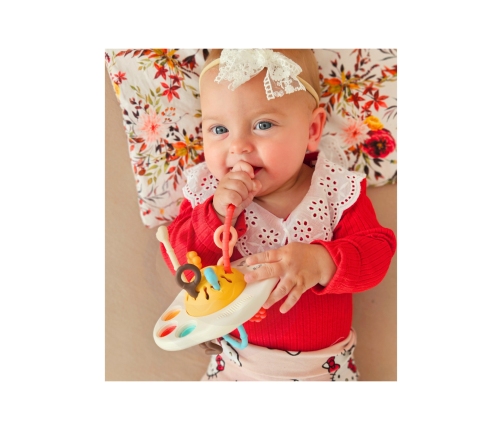WOOPIE BABY Zabawka Sensoryczna Montessori Gryzak Grzechotka Wielofunkcyjny UFO