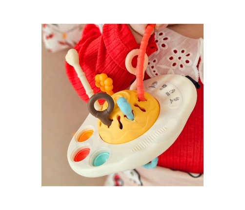 WOOPIE BABY Zabawka Sensoryczna Montessori Gryzak Grzechotka Wielofunkcyjny UFO