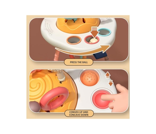 WOOPIE BABY Zabawka Sensoryczna Montessori Gryzak Grzechotka Wielofunkcyjny UFO