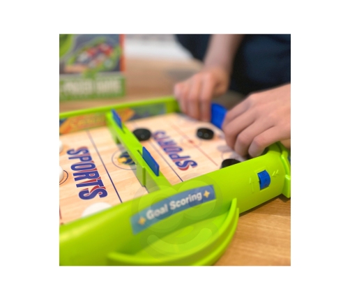 WOOPIE Gra Zręcznościowa 2w1 Mini Hokej Wyścigi